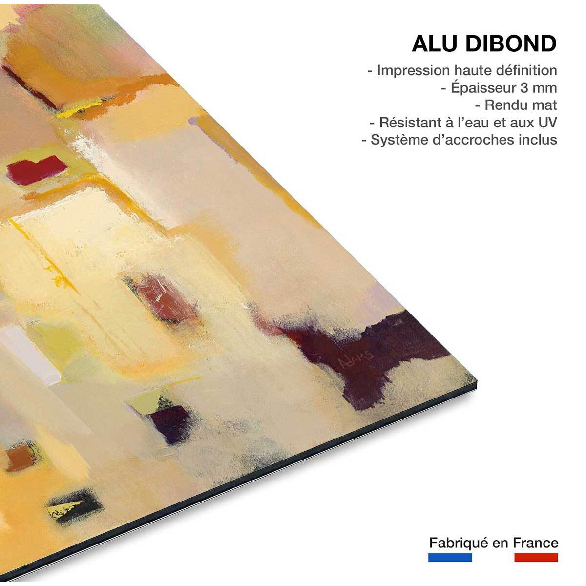 Tableau casa ocre Tableau alu Dibond
