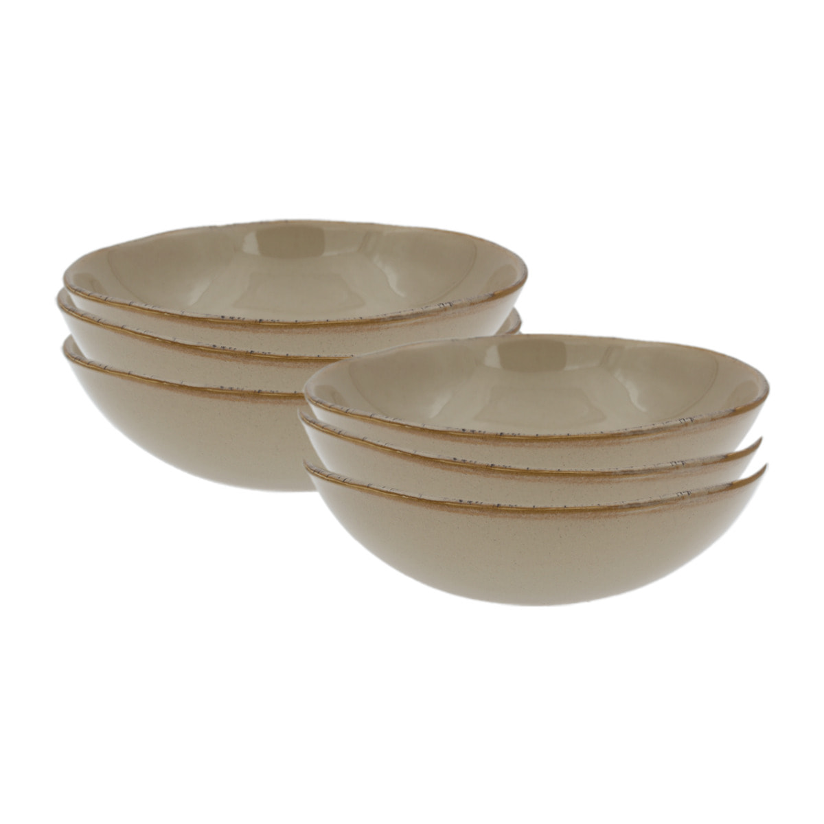 Lot de 6 assiettes creuses, DUNE