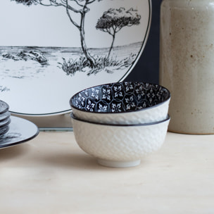 Lot de 6 petits bols, VILLA LES PINS