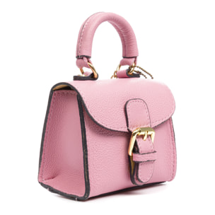 Annicco mini bolso de mano y bandolera mujer. Piel auténtica acabado Dollaro.