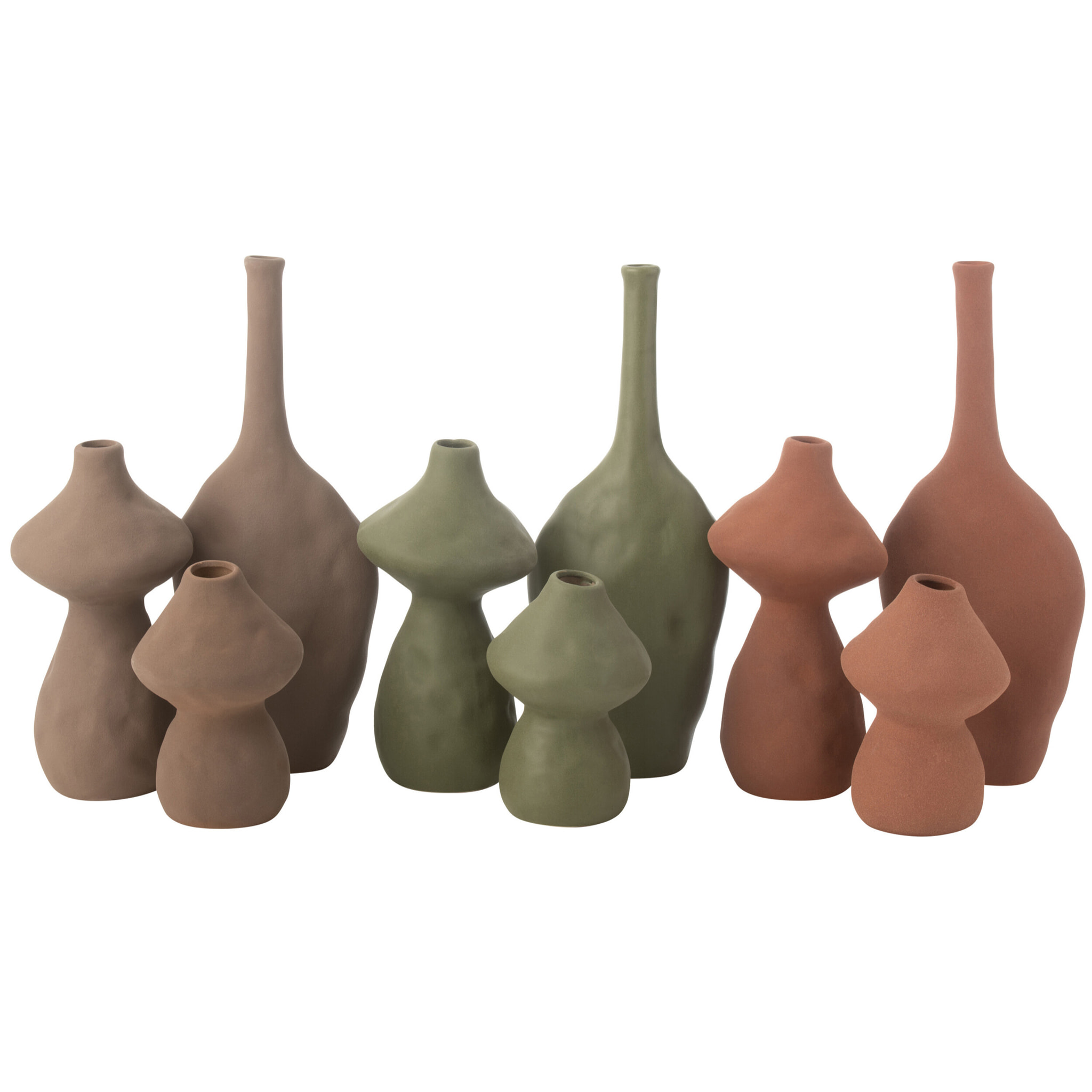 J-Line vase Long - porcelaine - mix - 3 pcs