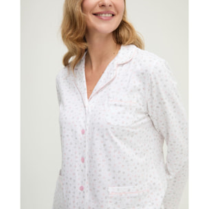 Pijama mujer de florecitas abierto