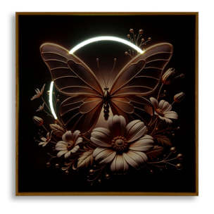 STAMPA C/LED SU TELA LACCATA C/CORNICE BUTTERFLY CM 50X4
X50
