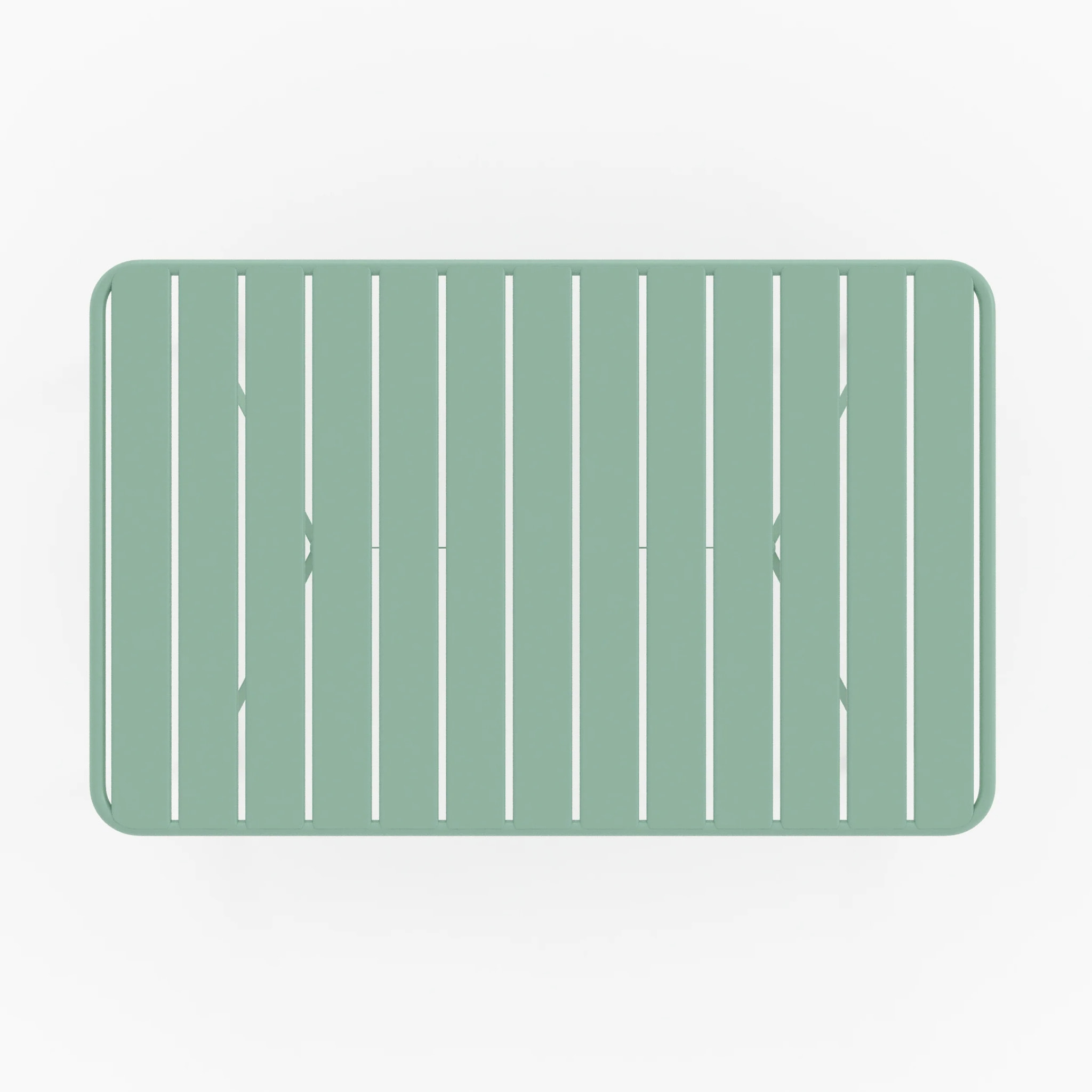 Table de jardin pliante en métal vert clair 4 personnes - Yumi