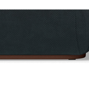 Penelope - pouf en velours texturé - Noir