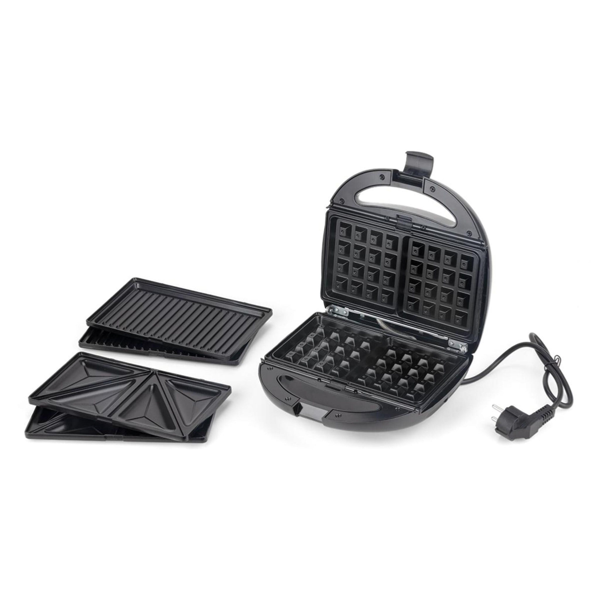 Appareil électrique 3 en 1 (gaufre - croque-moniseur - grill)