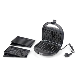 Appareil électrique 3 en 1 (gaufre - croque-moniseur - grill)