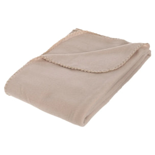 Plaid polaire "Polar" beige 125x150cm