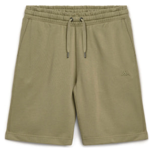 Kappa - Pantalones cortos Hombre Verde - Kochab French Terry