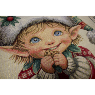 COPPIA CUSCINI ARREDO JACQUARD SFODERABILI 43X43 CM DISEGNO RONNY