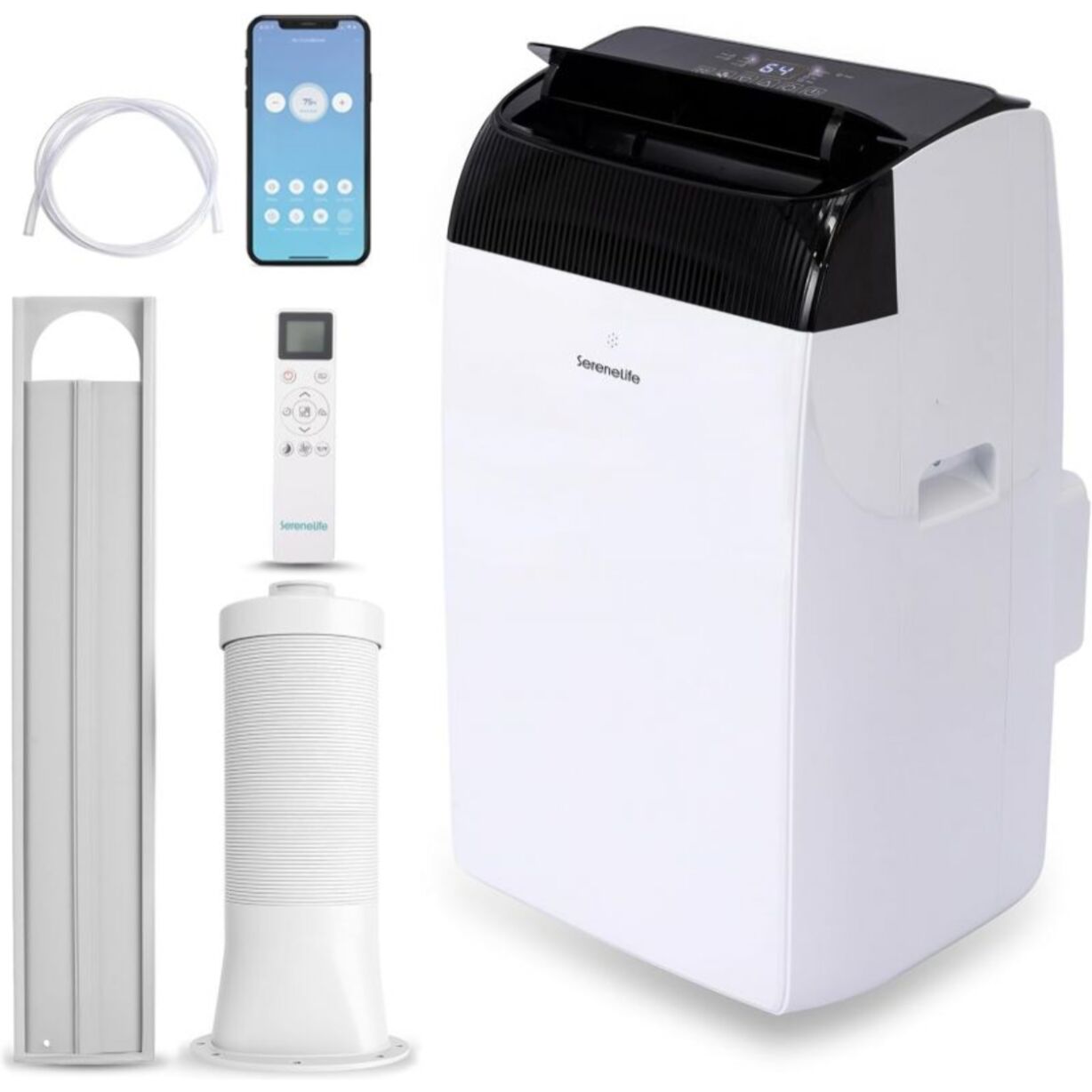 Climatiseur Mobile Wifi Classe A Blanc 12000BTU Serenelife SLPACW120EU