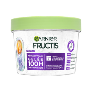 Garnier Fructis Méthode Boucles Gelée Hydratation et Définition à l'acide hyaluronique et agent gainant 370ml