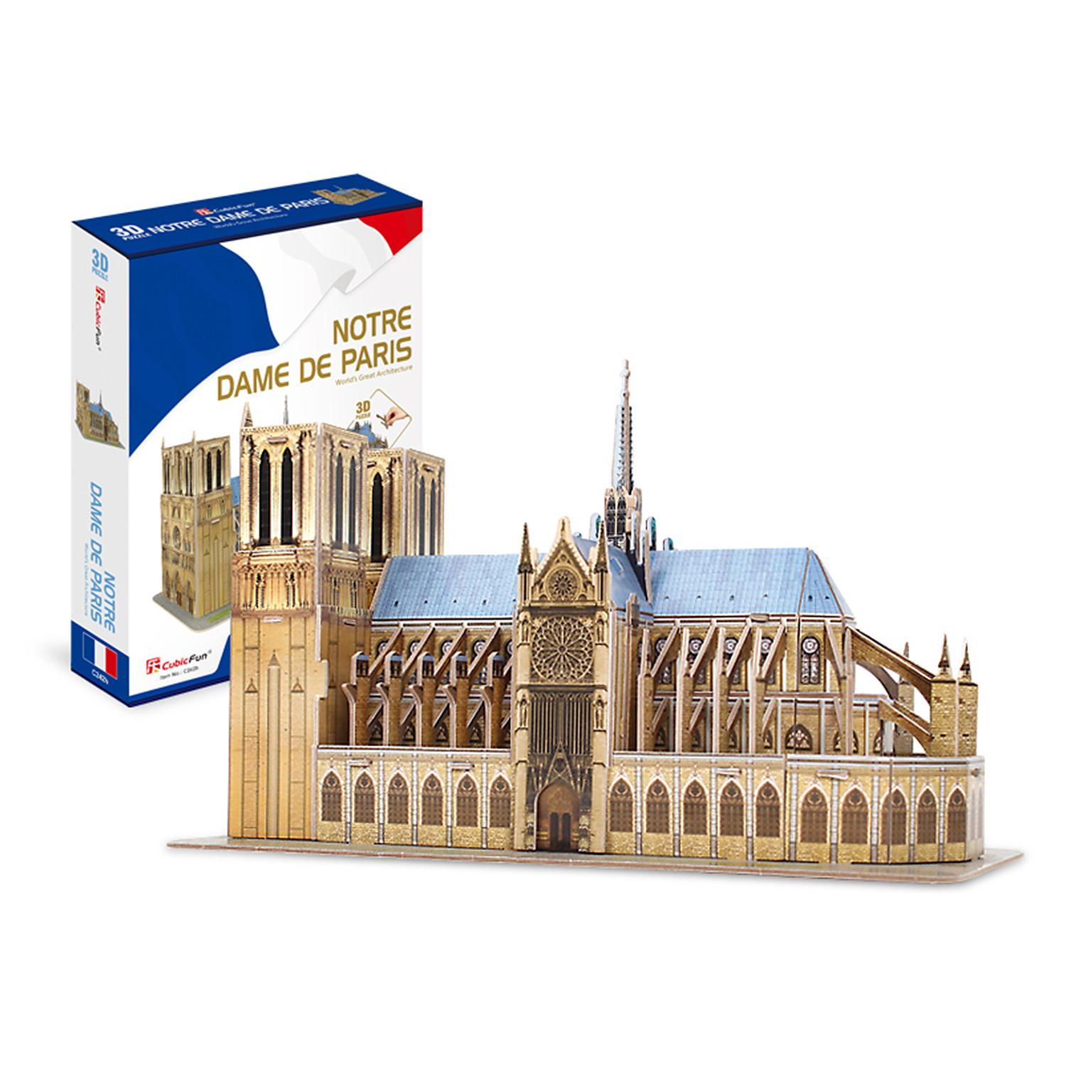 Puzzle 3D Notre Dame París 27,2x14,2x18 cm.