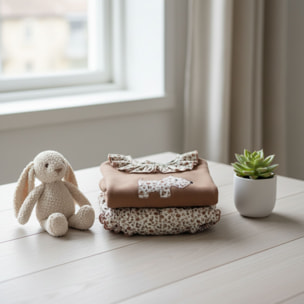 Conjunto Ranita Niña Felpa Floresta