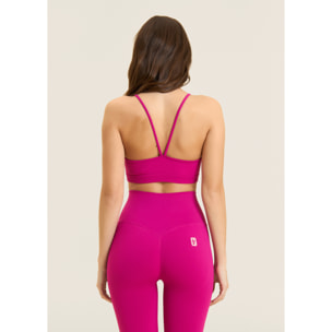 Top sportivo seamless con spalline incrociate