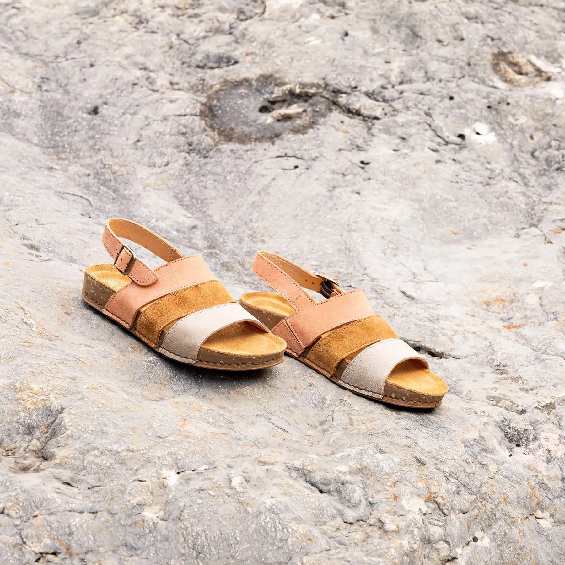Sandalias N5798 MULTI LEATHER MULTI PEACH/ BALANCE color Multi peach