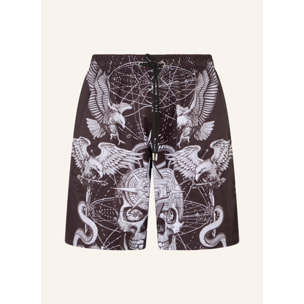 PHILIPP PLEIN Nylon Shorts Tattoo