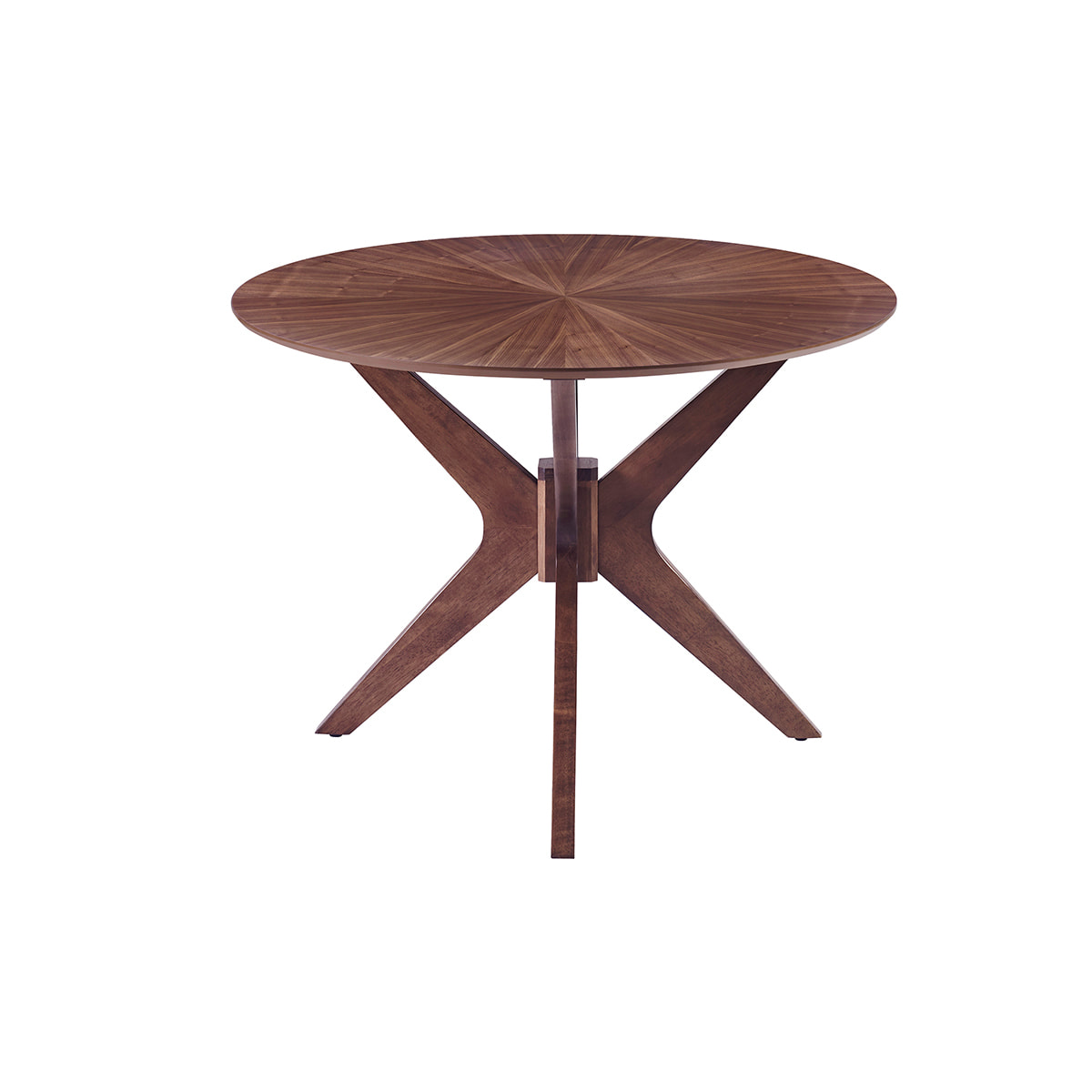 Table à manger design ovale noyer L160 cm DIELLI