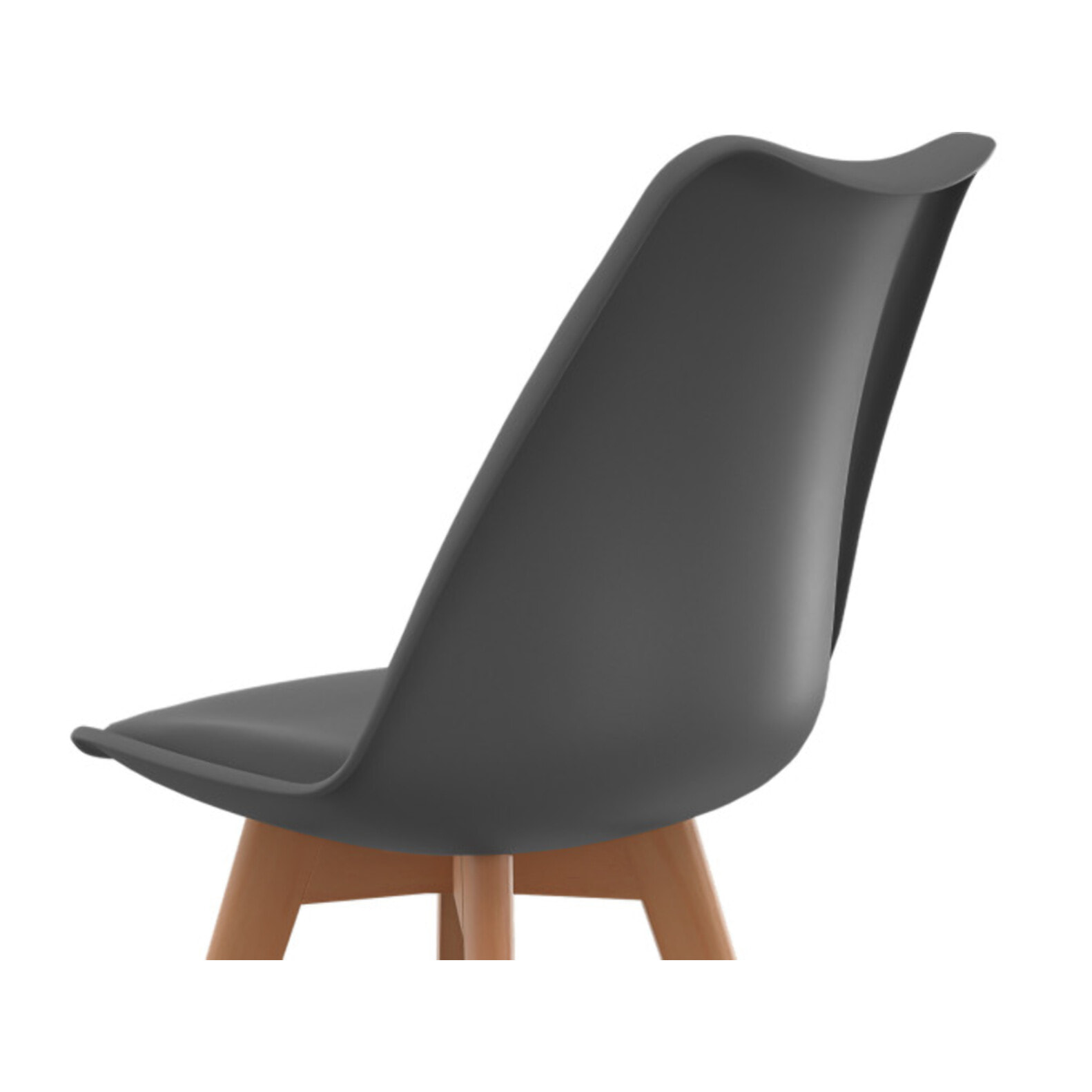 Chaises scandinave Nordia - Gris anthracite