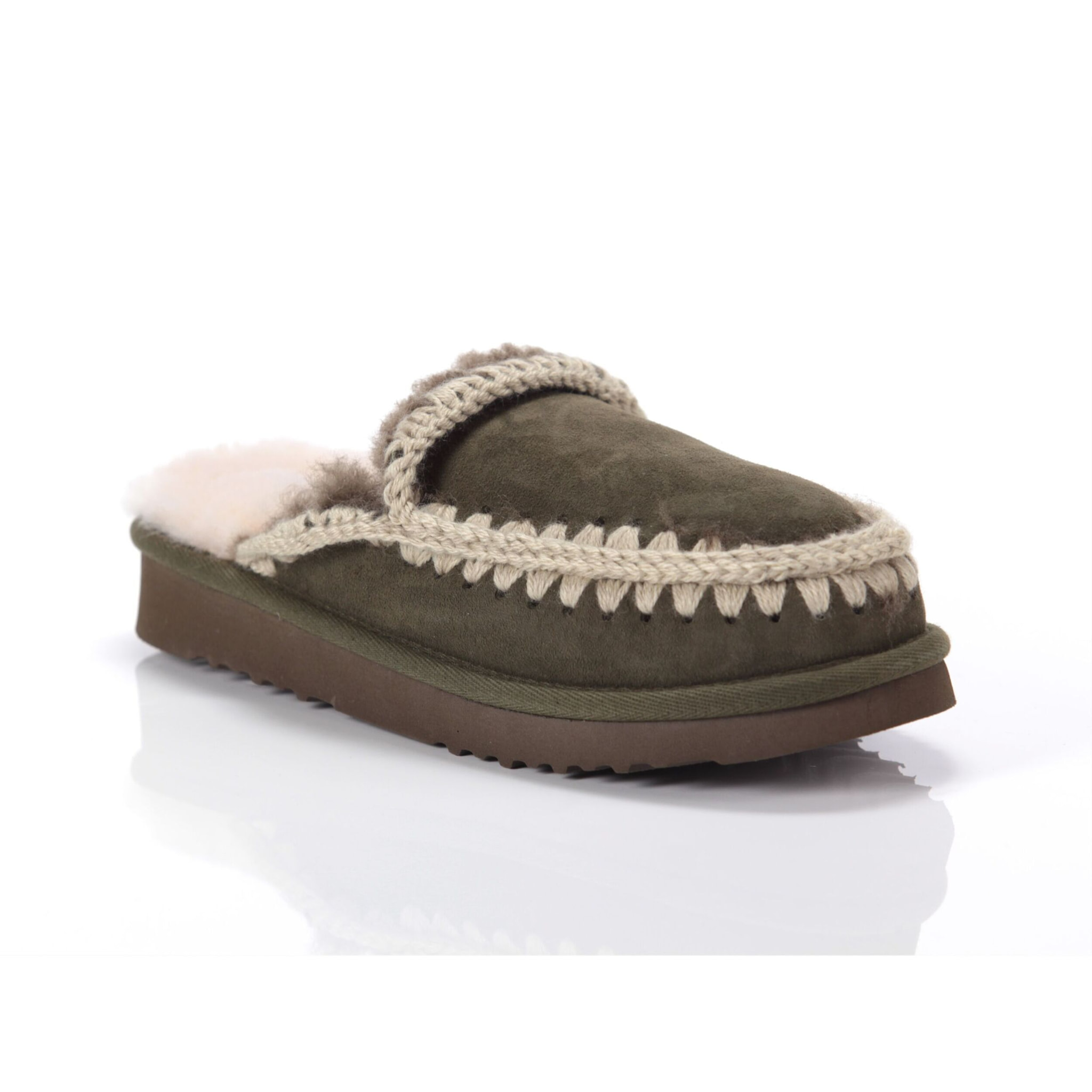 Boots Mou SLIPPER PLAT Verde