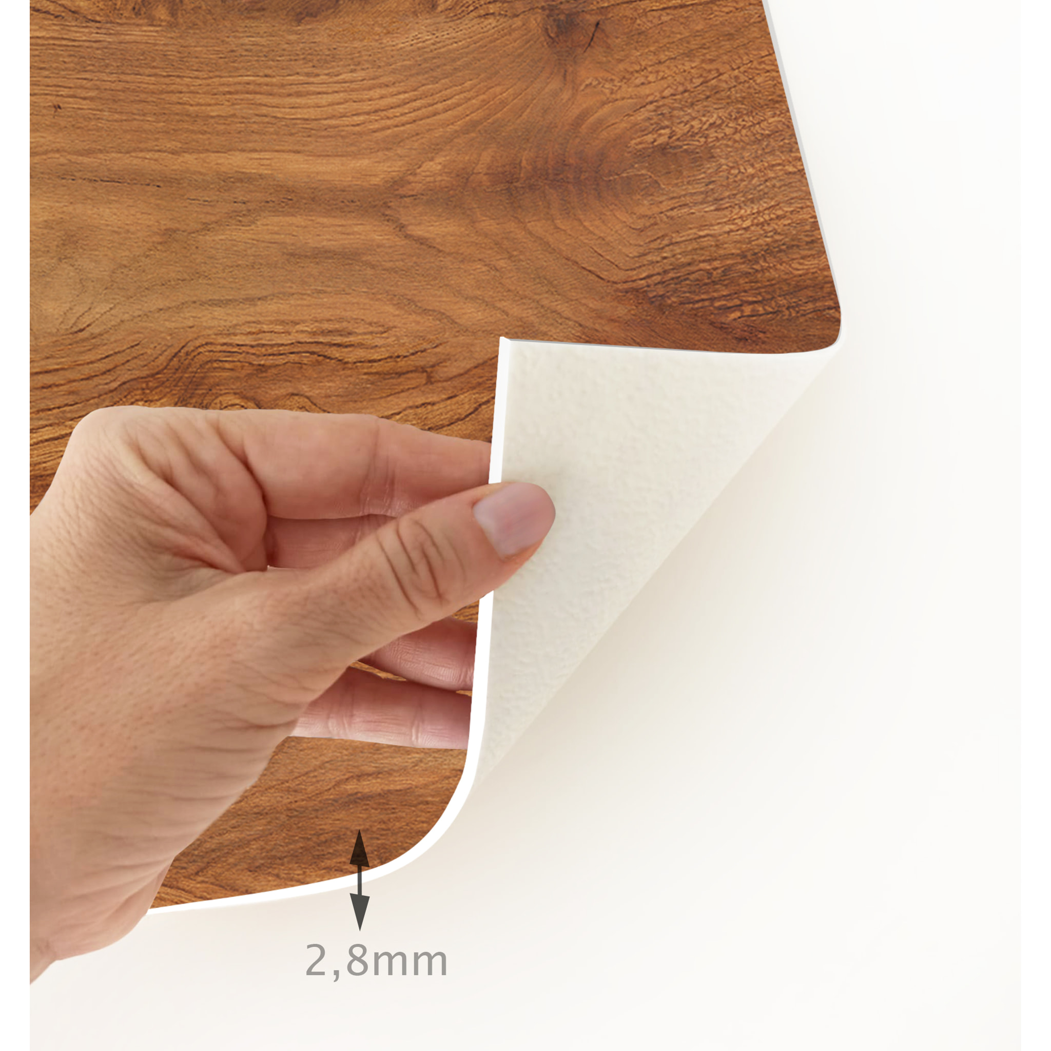 VINILIKO, set de 4 individuales de mesa Forma madera cerezo 4u-40x47 cm