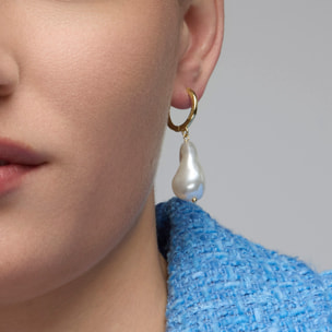 Pendientes Hasel acabado oro amarillo 18k