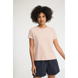 Maglietta cipria a maniche corte e fit dritto con brillantini Polo Club