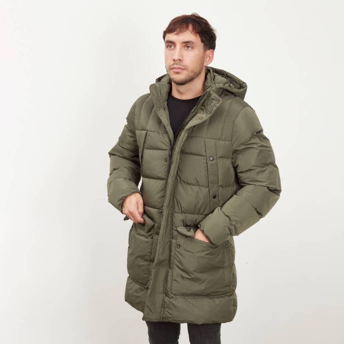 Abrigos Hombre de la marca GEOX  modelo M HILSTONE PARKA VERDE
