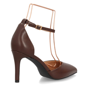 Zapatos elegantes de tacon fino para mujer.