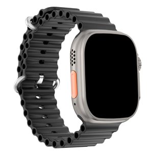 Cinturino Sea Band in silicone, compatibile con Apple Watch 42/44/45/49mm.