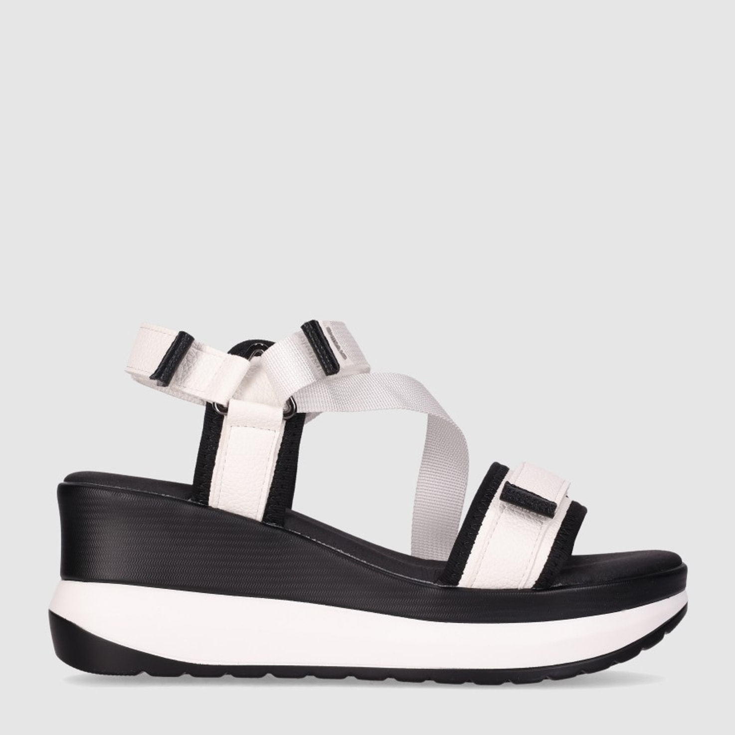 Sandalias de Tejido - Blanco - Tacón: 7 cm