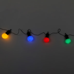 Guirlande Solaire Ampoules 4 Couleurs 20 Leds