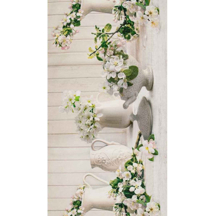 Tappeto EMOZIONI BROCCHE moderno floreale fiori elegante lavabile antiscivolo passatoia multiuso bagno cucina ingresso