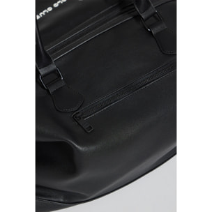 Borsa nera Kent con cerniera e dettagli Polo Club
