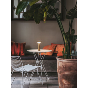 LEDS C4 Sobremesa COCKTAIL LED 3.5 Blanco cálido - 2700K TOUCH DIMMING Gris oliva 154lm