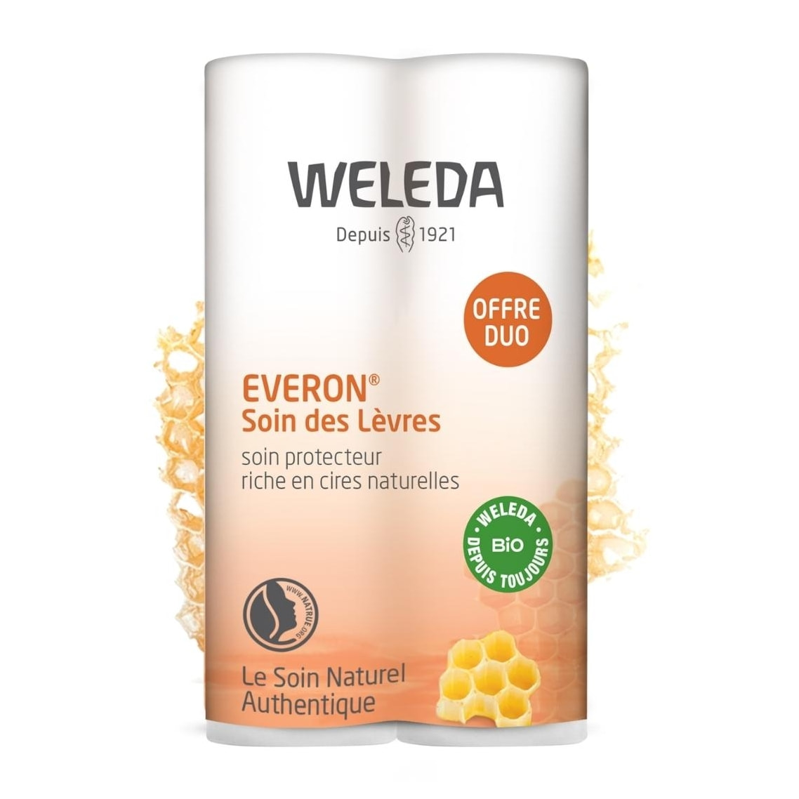 WELEDA - Duo Soin lèvres Everon - 2x4,8g