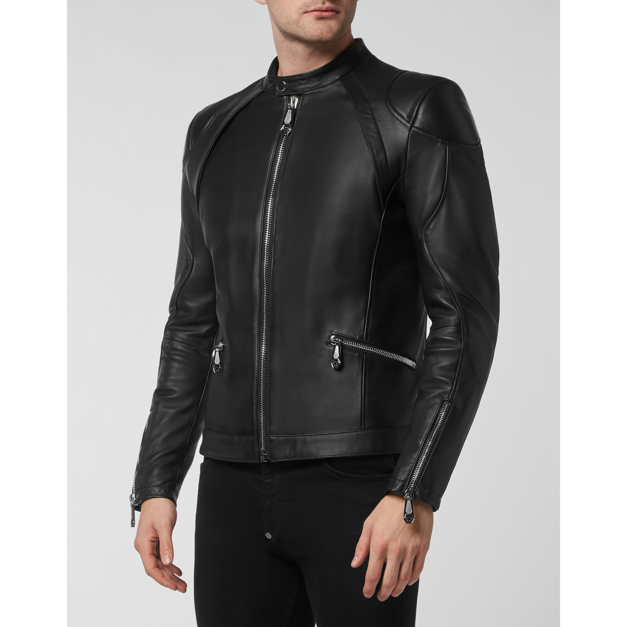 PHILIPP PLEIN Leather Jacket