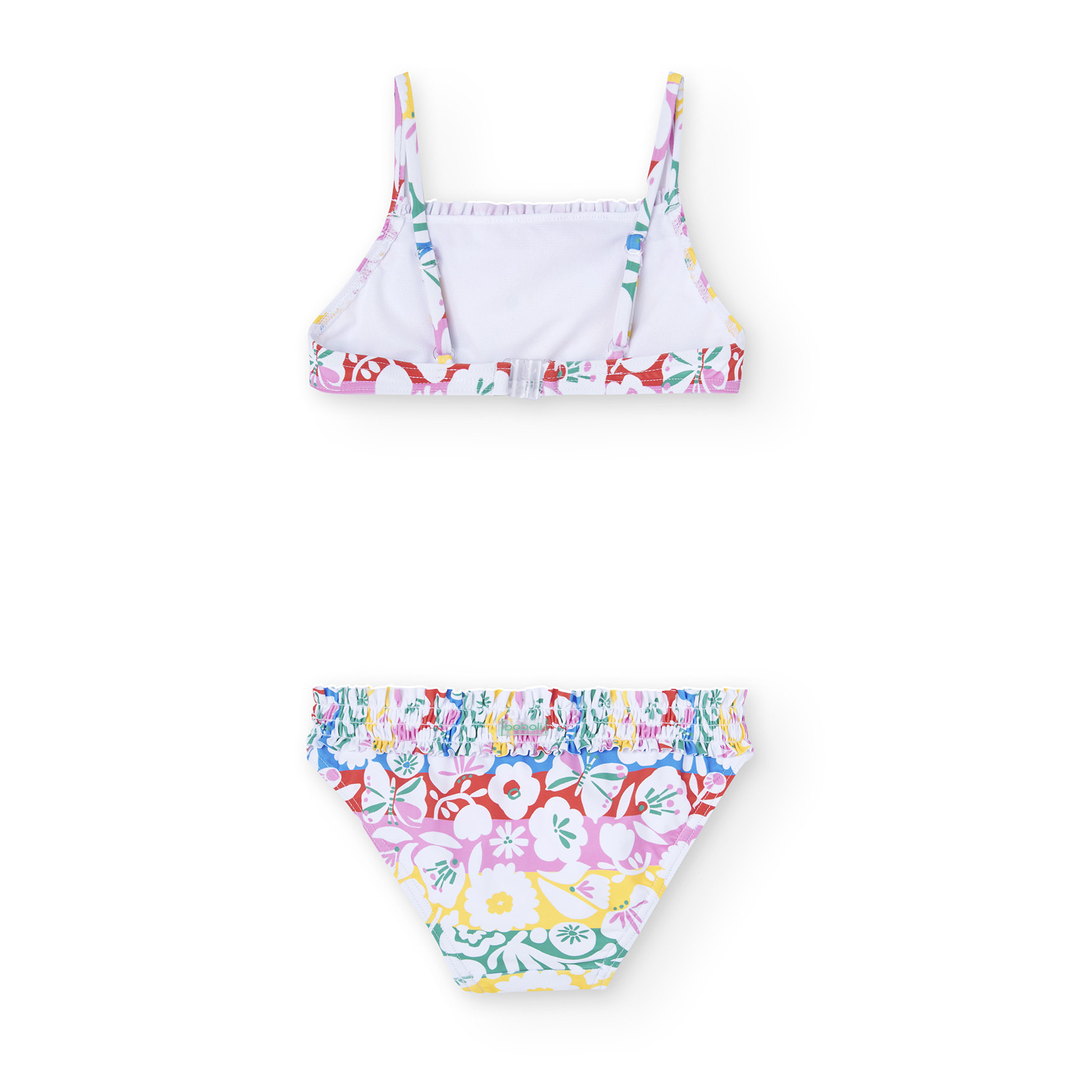 Bikini estampado con flores de color rosa, Bikini, niña