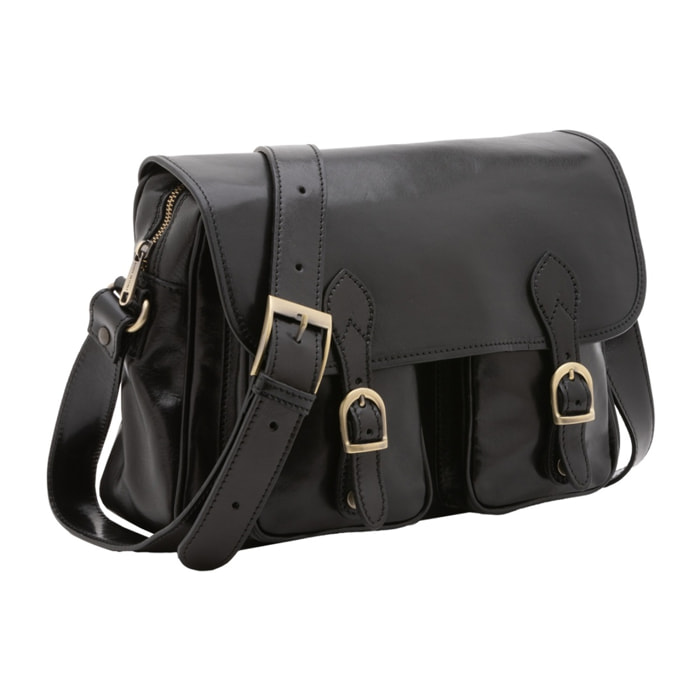 Borsa a tracolla da donna - Modello False - Vera pelle - 32.0 x 23.0 x 15.0 cm