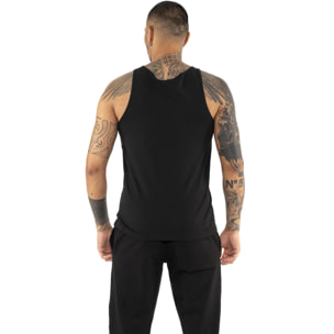 Camiseta de tirantes de hombre Leone Stripe Gold de algodón elástico