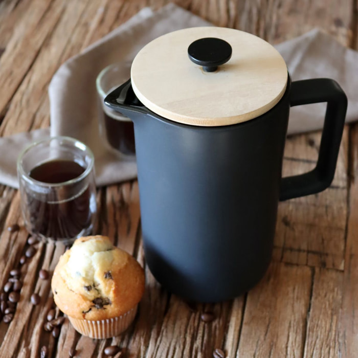 Cafetière à piston en porcelaine 1,3L KEYGO