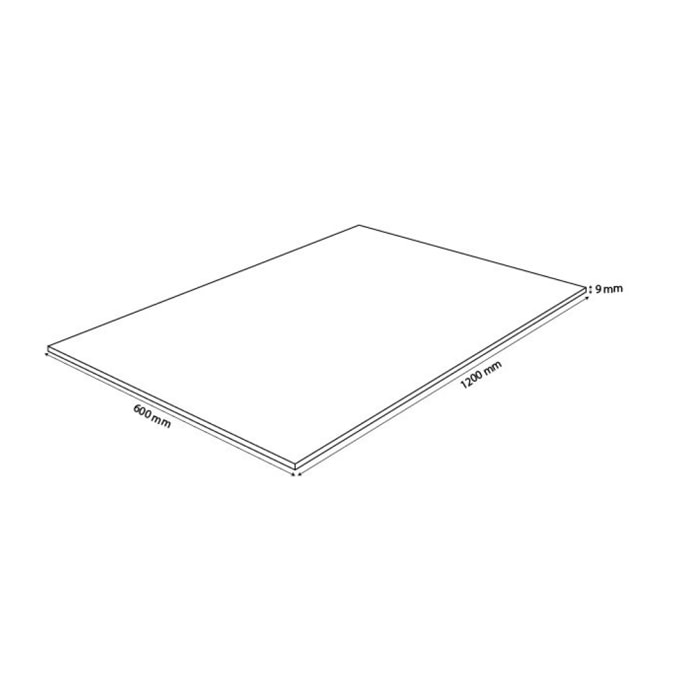 Plateau rectangulaire 120x60 en verre trempé - dessus de table résistant - PLATEAU