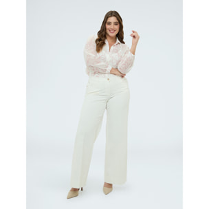 Fiorella Rubino - Camicia con stampa floreale - Bianco