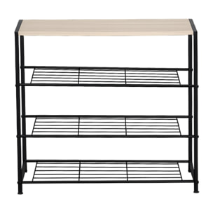 PALMA Meuble à chaussures 63x30cm chêne