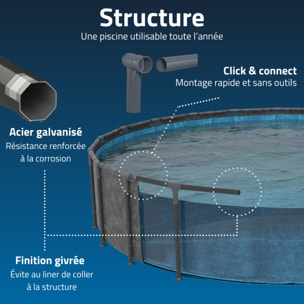Bestway Piscine hors sol - Ronde - APX 365 - 610 x 132 cm