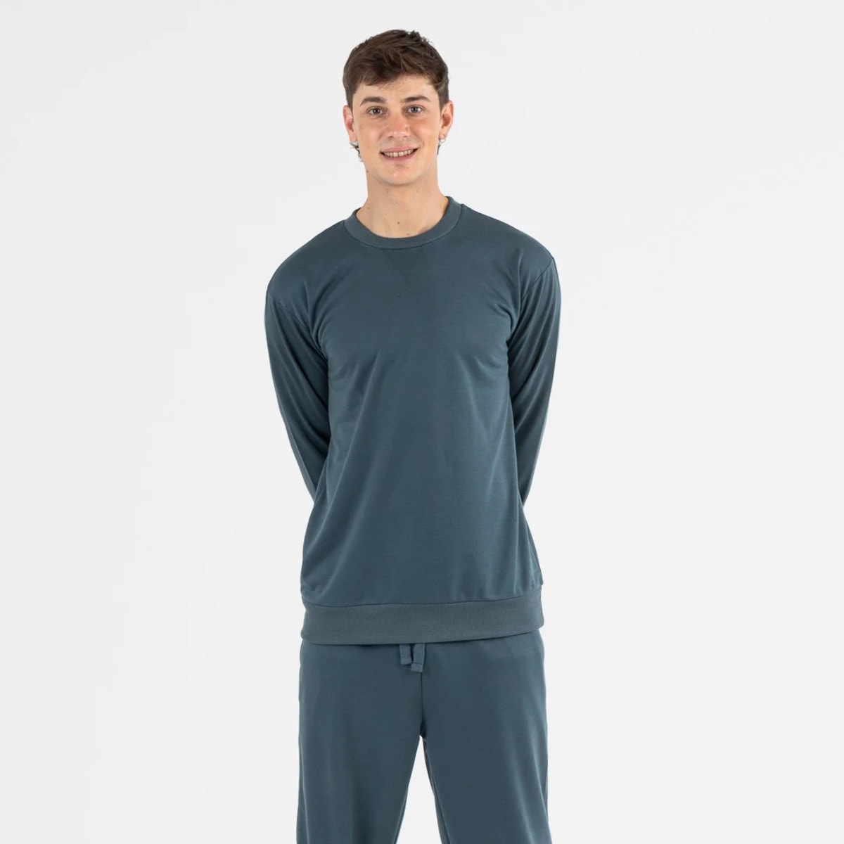 Conjunto deportivo largo hombre verde menta