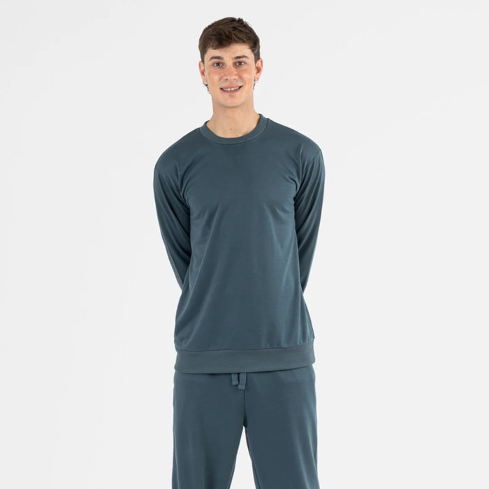 Conjunto deportivo largo hombre verde menta