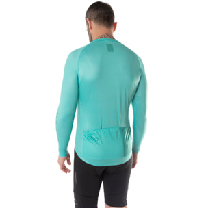 Maglia a maniche lunghe da uomo ECOON Tourmalet color turchese