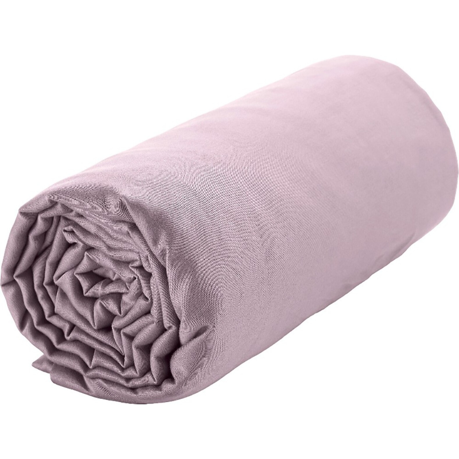 Drap Housse - Bonnet:30cm 100% Satin De Coton lavé 105 Fils Tourterelle