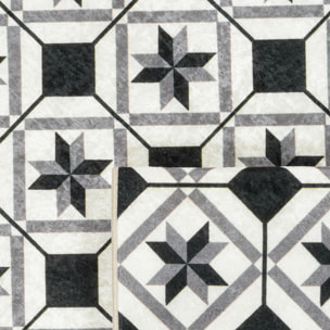 AZULEJO - Tapis carreaux de ciment noir